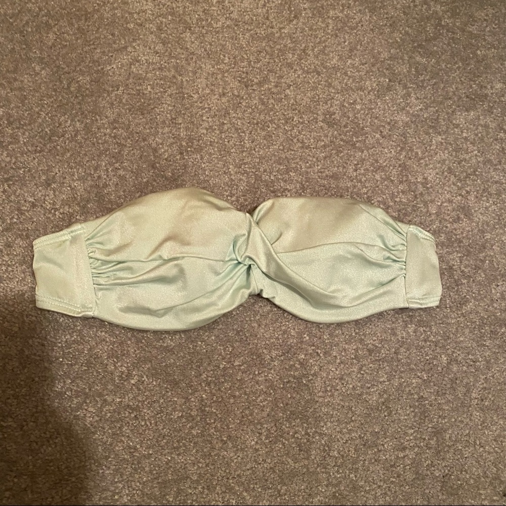VS underwire strapless bikini light aqua 32a
